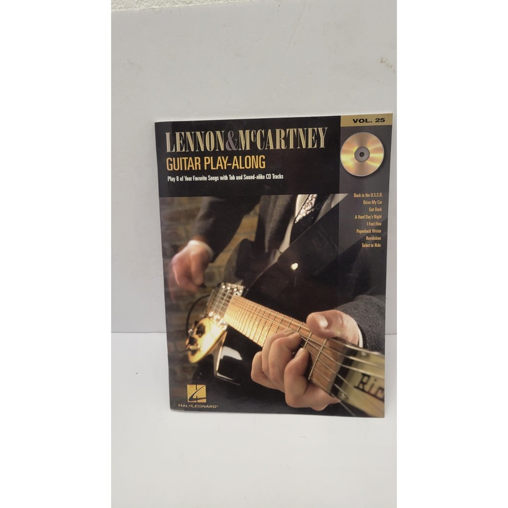Lennon McCartney Guitar Play-Along Vol 25 Beatles Tab Book + CD Hal Leonard